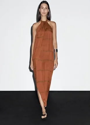 Длинное платье от massimo dutti 2