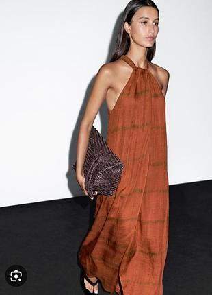 Длинное платье от massimo dutti