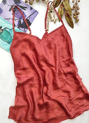 Intimissimi s m 36 38 шовкова майка ночнушка вкорочена