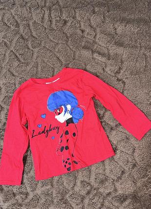 Реглан miraculous ladybug, червоний, для дівчинки, 104 (3-4 роки), б/в