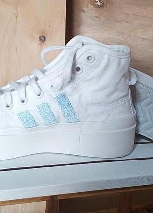 Кеди жіночі adidas білі, 38 розмір, текстиль