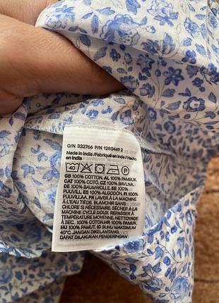 Блуза легка квіткова вільна h&m 8