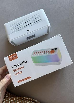 Портативна колонка hertar white noise speaker lamp