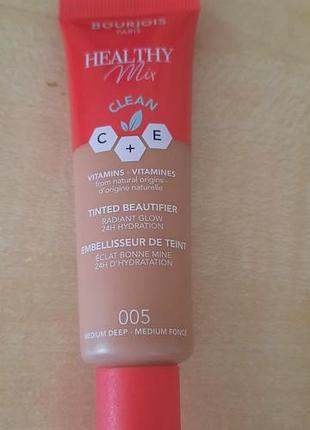 Тональний крем bourjois healthy mix clean tinted beautifier 005 medium deep