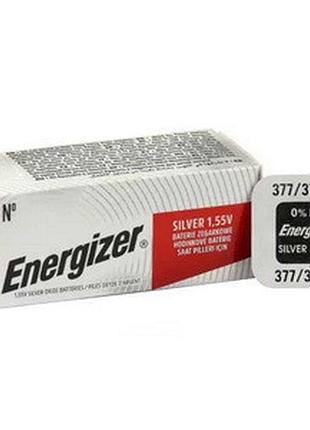 Батарейка energizer 377 (sr626sw/sr626w/sr66) lithium 1,55v блістер 10 шт.