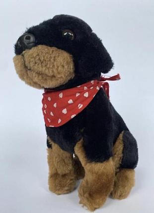 Мягкая игрушка собачка 🐶 мягкая игрушка собака ротвейлер собачка пёс пёсик  размер 21 см