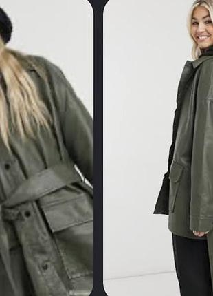Оверсайз куртка жакет під пояс asos collusion
