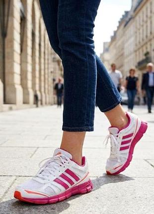 Кросівки жіночі adidas біло - рожеві 39 ( 25 см )