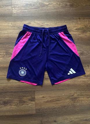 Спортивные шорты adidas нижняя dfb away / third euro 2024 размер m игровые тренировочные футбольные