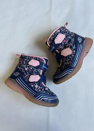 Зимние демисезонные непромокаемые термо ботинки черевики skechers 24p
