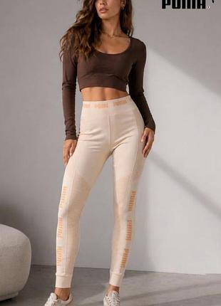 Спортивні легінси puma training evoknit seamless leggings frappe нові лосини оригінал