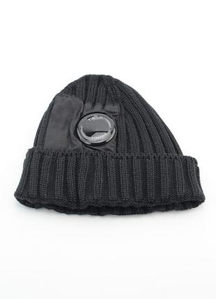 Cp company шапка чоловіча / шапки чоловічі / сп компані / шапка підліткова / шапки підліткові чорний
