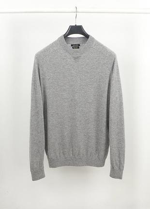 Чоловічий вовняний светр massimo dutti silver