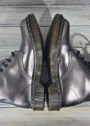 Dr. martens 1460 pascal metallic silver оригинальные ботинки 7