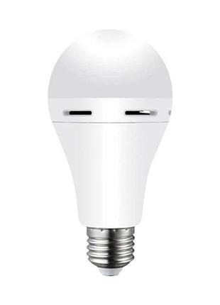 Аварийная led лампочка 9w e27 6500k с аккумулятором, автономная лампа 220в до 4 часов
