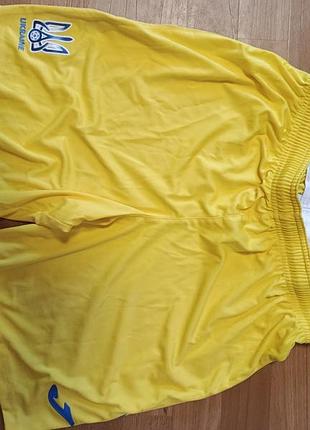 Спортивні шорти чоловічі joma ukraine жовті розмір m