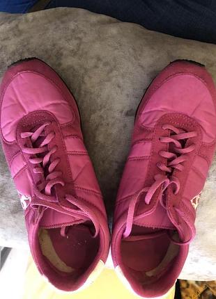 Тканинні малинові кросівки le coq sportif, розмір 38 (устілка 24 см