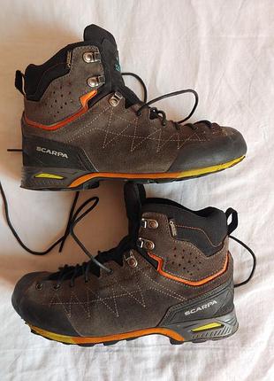 Треккинговые ботинки scarpa zodiac plusgtx, размер 41(260мм) под восстановление