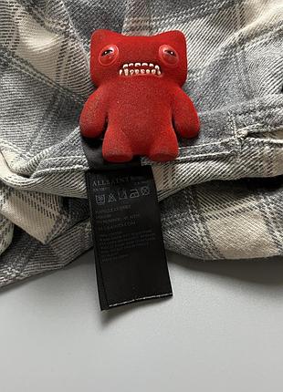 Сорочка allsaints grey flannel shirt 6