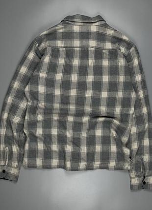 Сорочка allsaints grey flannel shirt 4