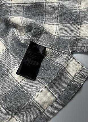 Сорочка allsaints grey flannel shirt 5