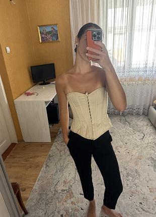Бежевий корсет zara 🤎