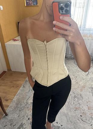 Бежевий корсет zara 🤎 2