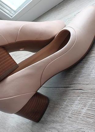 Шкіряні туфлі clarks unstructured р. 39.5 (uk 6), устілка 24.5 см