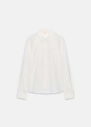 Рубашка женская белая из 100% хлопка zara new