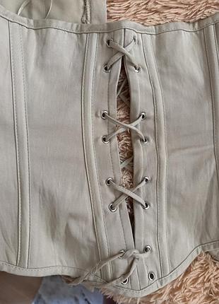 Бежевий корсет zara 🤎 4