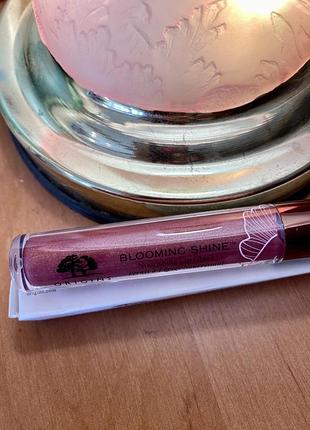 Сша 🇺🇸 люкс органіка origins blooming shine nourishing lip glaze живильний блиск для губ з оліями та восками