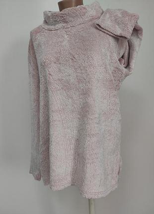 Кофта мягушка для дому пухнаста l/xl ог 124-130 см