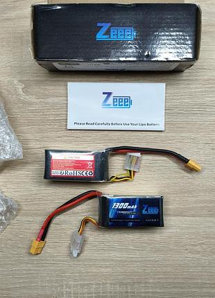 Аккумулятор zee power 4s lipo 1300mah 14.8v 120c xt60 для fpv дронов (2шт в наличии)