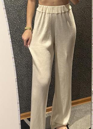 Брюки жіночі h&m молочні s,m,l
