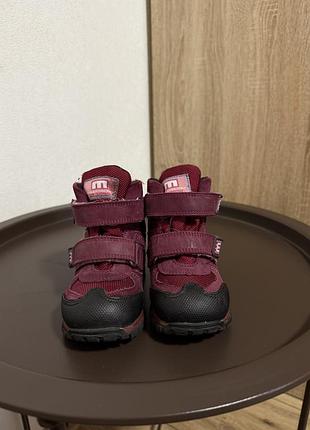 Чоботи унісекс minimen зимові бордові, розмір 23