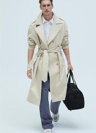 Стильный тренч плащ zara