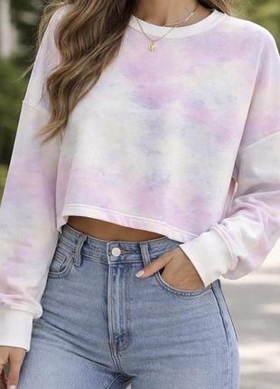 Жіночий лонгслив tie-dye (тай-дай)
