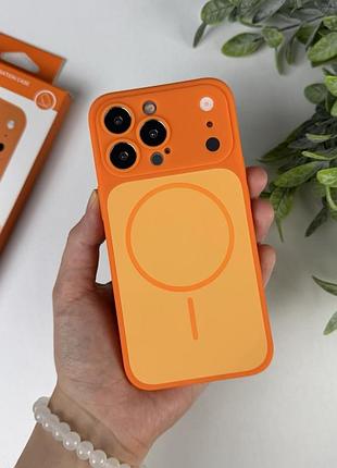 Чохол silicone case для iphone 13 pro у стилі айфон 17 жовтогарячий (13)