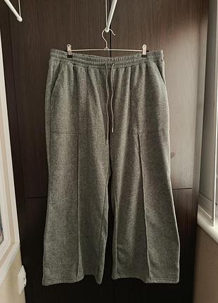 Теплые штаны на зиму широкий крой 3xl