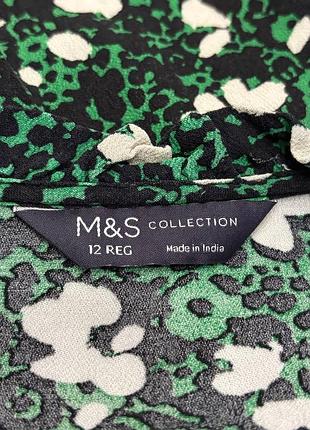 Вискозное миди платье m&amp;s в цветочный принт 7