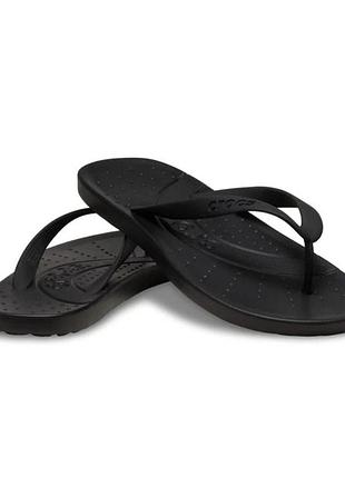 Шлепанцы,вьетнамки унисекс crocs flip blk