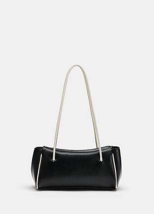 Довга сумка на плече чорна zara new