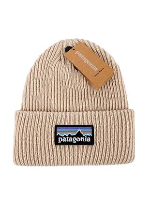 Patagonia шапка чоловіча / шапки чоловічі / патагонія / шапка підліткова / шапки підліткові / шапка жіноча / шапки жіночі бежевий
