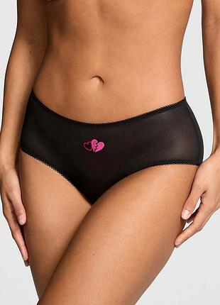 Жіночі трусики чики victoria's secret pink з вишивкою