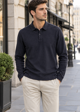 Поло з довгим рукавом massimo dutti розмір м