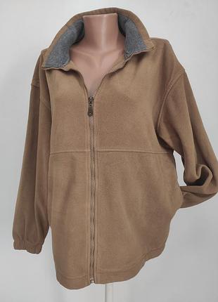 Флисовая кофта на молнии xl/xxl ог 130-134 уценка