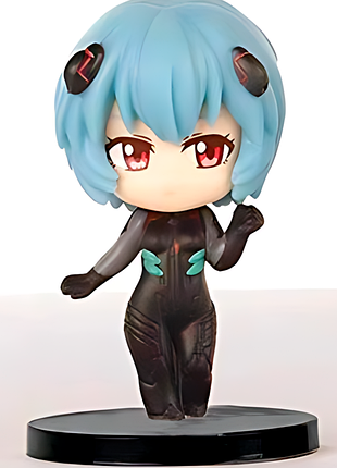 Фігурка chibi чібі rei ayanami evangelion рей аянамі євангеліон 10 см китай ch e c ra 02