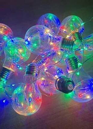 Разноцветный гирлянда rd-9008 лампа эдисона 75 led 3,2 м микс rgb