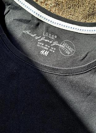 Лонгслів жіночий h&m l.o.g.g. чорний з органічного котону