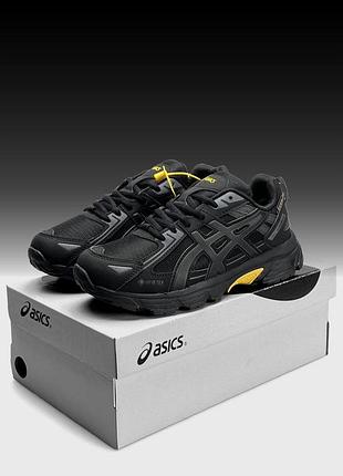 Термо кросівки asics gel-venture 6 gtx black yellow